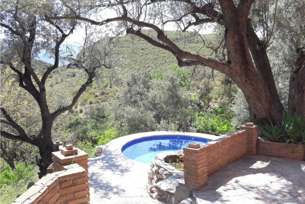 Pool overlooking the mountains