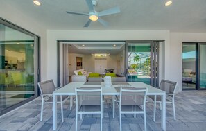 outside entertaining area