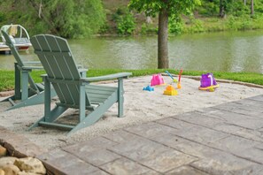Water level in the summer💦 little kid sand box