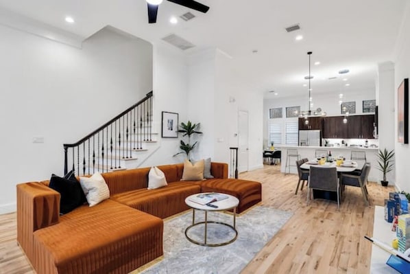 Welcome! Grab your spot on this lovely couch!