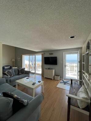 Living Area with access to deck