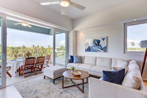Living room and balcony
