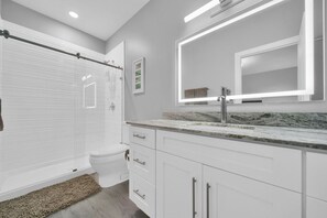 Full bathroom with shower