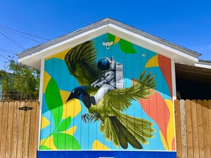 Take a selfie with our awesome mural! #brownsvillecorporaterentals