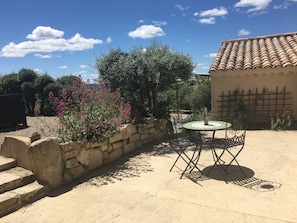Terrasse des chambres