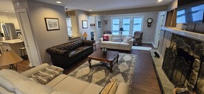 the family room is right off the kitchen so no one feels left out