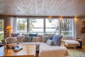 Amazing views of the lake out of the picture windows