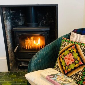 Fire up the log burner, warm up on a chilly evening around the log burner in the lounge