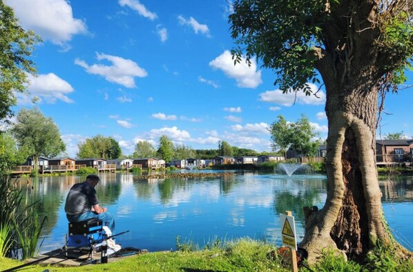 Views over one  of the Fishing Lakes 