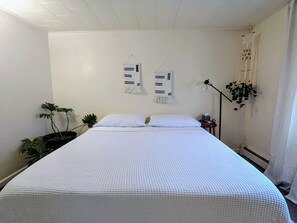Bedroom #1 features king-size bed.