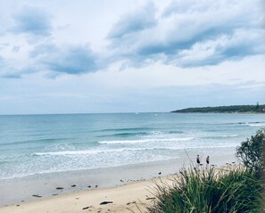 Currarong main beach is over the road