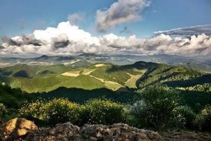 Il panorama mozzafiato sulle colline romagnole