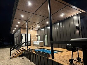 Outside side view night
