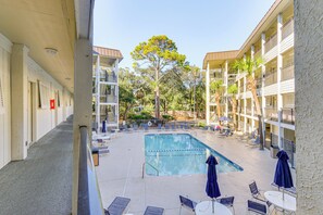 Seaside Villas I | Community Pool Area | Elevator Access