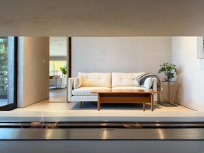 Fireplace and Living Room