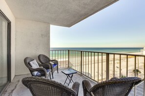 Furnished Balcony | Oceanfront Views