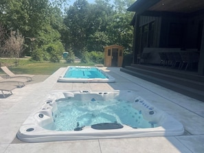Hot tub and swim spa!