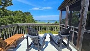Ever changing Loagy Bay views from the deck and screen porch
