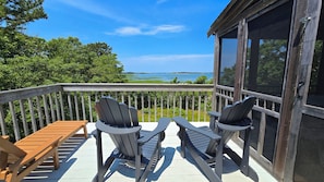 Ever changing Loagy Bay views from the deck and screen porch