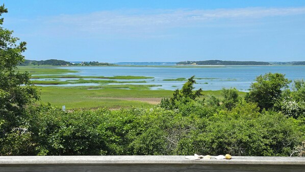 Ever changing Loagy Bay views from the deck and screen porch