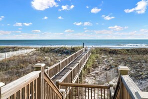 Private boardwalk to the beach