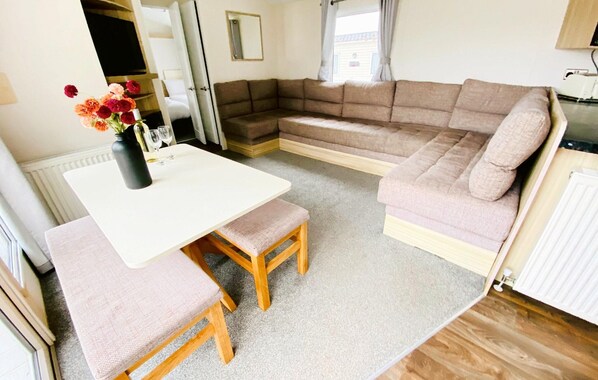 open plan living and dinning area 