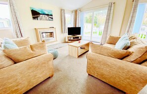 Lounge with sofa bed