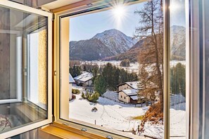 Breathtaking view of the Engadin mountains.