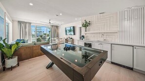 Third Living Level - Club Room - Air Hockey - Balcony and Rooftop Access - Gulf Views