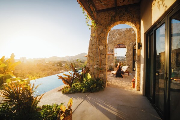 Golden Hour from the Pool Terrace
