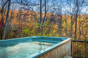 Relax in the impressive 8x15' pool - This is a high-end swim spa — a combination of a compact pool and hot tub, with adjustable current jets for swimming or relaxing