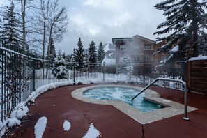 Common area hot tub for guest use