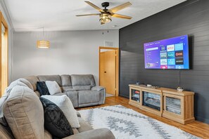 Another Angle of the Front Room with 65" TV