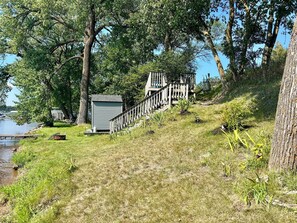 Private beach with 100 feet of shoreline