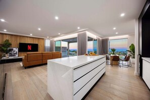 Open plan living and dining area
