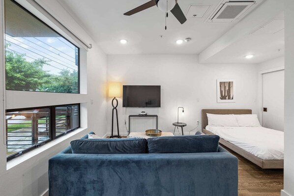 An open, cozy layout with all the essentials for your stay