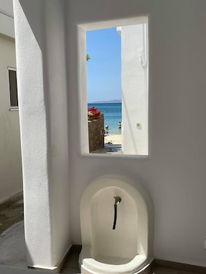 Utsikt mot havet/stranden