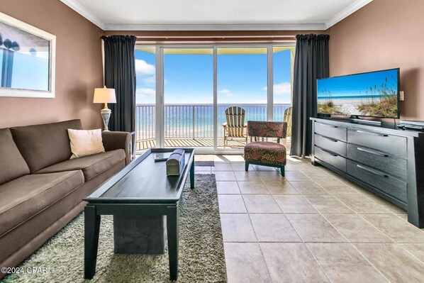 Gulf front living room