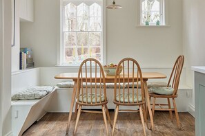 Plenty of room to dine together or play games.