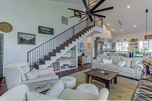 Relax in this beautifully designed open living space