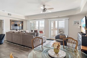 Relax and unwind in the cozy living area