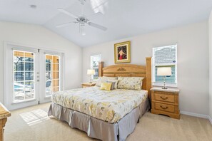 Rest easy on lush bedding in each room