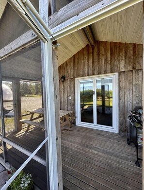 Screen porch area