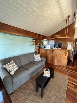 Living room with sofa bed