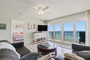 Living Room with Beachfront View