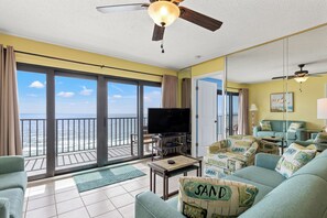 Living Room with Beachfront View