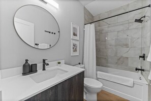 luxurious fully equipped modern bathroom