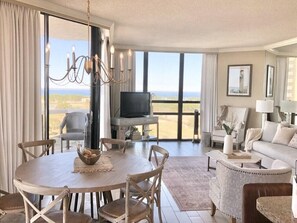 You will love this updated condo!  New paint, new furniture, new lighting!