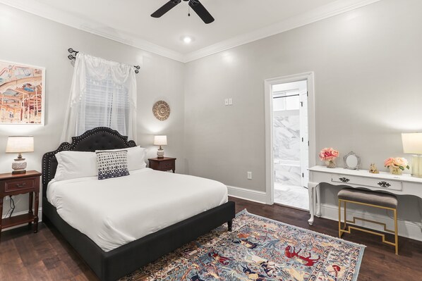 Spacious primary bedroom