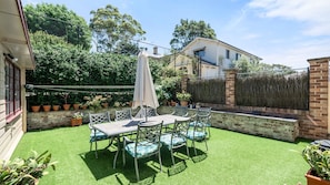 Perfect for alfresco dining and soaking up the sunshine.